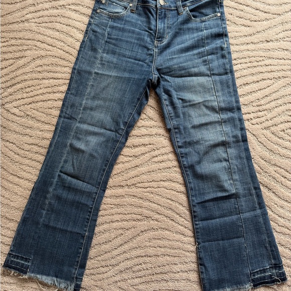 Liverpool front seam crop flare leg jeans - Picture 3 of 6